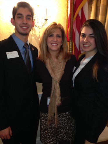 (From L to R) Anthony Pescetto, Susan Sacco, and Noel Girgenti at the BNI event on February 25th, 2014