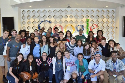 Briana Glass (lower middle) in a group of 36 men and women chosen for the "Bold Immersion Program"