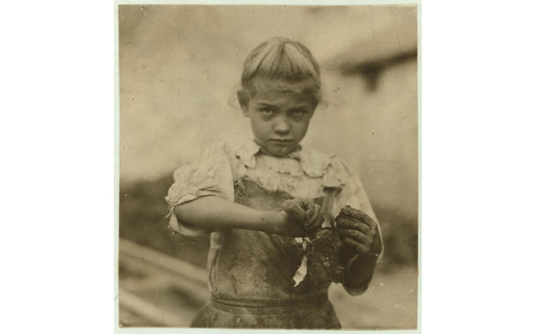7-year old Rosie. Regular oyster shucker.