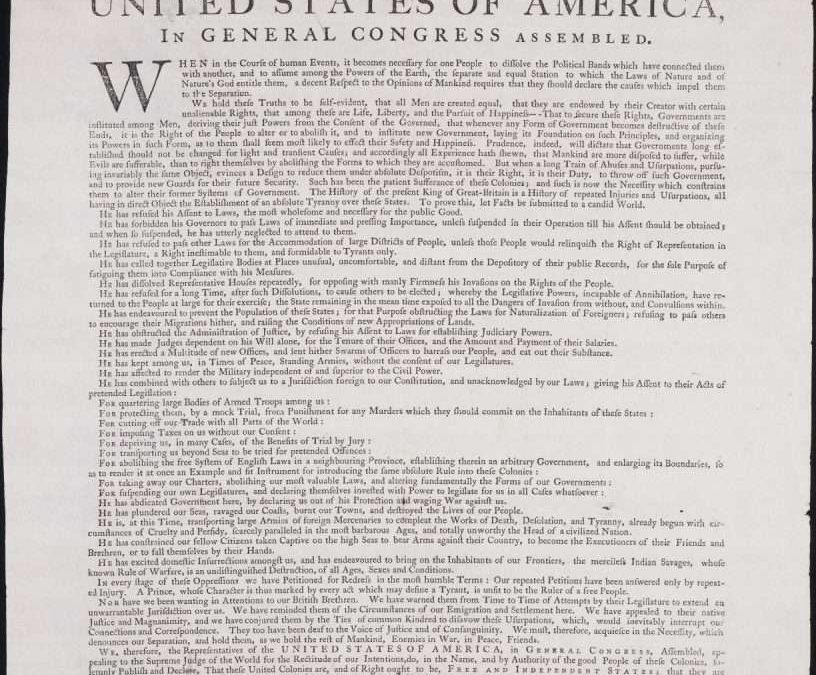 The Declaration of Independence: A Pillar of American History