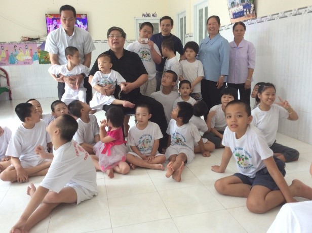 Father Luke of Christ the King Parish visiting Orphanage in Vietnam