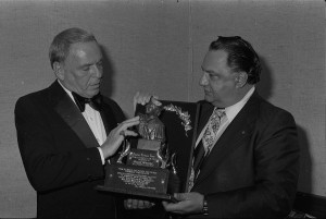 Ace Alagna and Frank Sinatra at Tribune Award in Atlantic City.