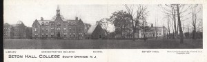 Seton Hall College panoramic postcard, 1916