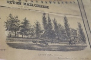 drawing of Seton Hall College, Madison, Sept. 1856