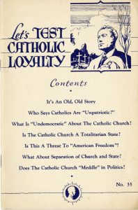 Let's test Catholic loyalty