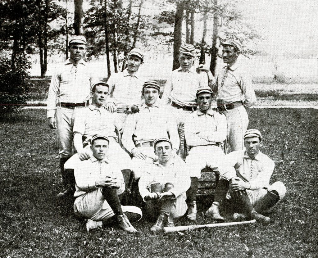 One of the earliest photographs of Seton Hall College's baseball team, The Alerts, taken in the early 1890s.