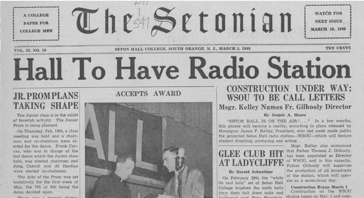 WSOU-FM – The First Air Date and Researching This Milestone