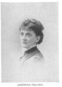 Black and white portrait of Josephine Pollard