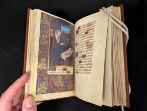 A full-page illuminated illustration from a Vatican book of hours from the circle of Jean Bourdichon