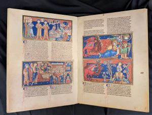 Illuminated illustrions of the Trinity College Apocalypse