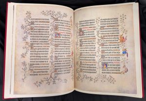 Illuminated pages of The Grandes Heures of Jean, Duke of Berry