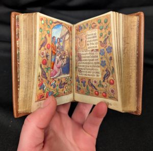 Illuminated pages of the Bruges Hours