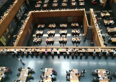 Multi-level reading hall of the Library