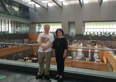 Ms. Haiyan Lu, Senior Librarian, gave me a guided tour