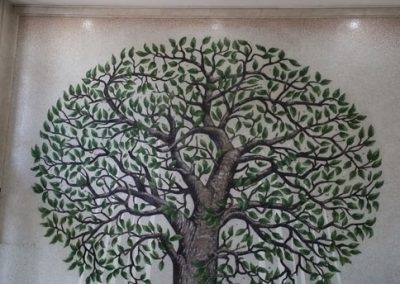 Knowledge tree on the wall of the main library