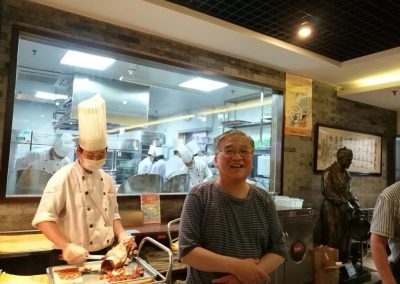 In Quanjude, the Beijing Roast Duck restaurant