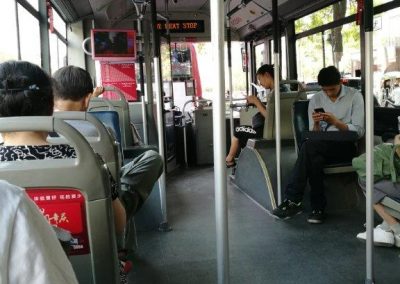 On a Beijing bus