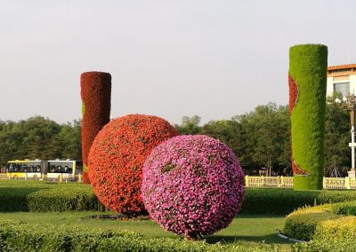 Flower sculpture in Tiananmen Square