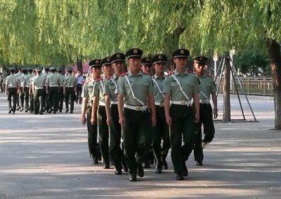 Police in Tiananmen Square
