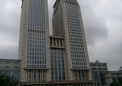 Guanghua (光华楼) Academic Building, a modern icon on the campus of Fudan University