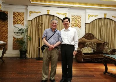 With Pudong Library Director Wei Zhang (张伟)