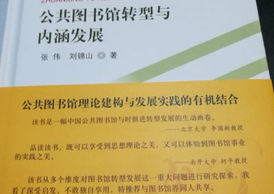Book on public library development during the transition by Wei Zhang (张伟)