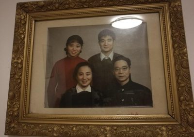 A 1978 family photo of my parents, sister and me in my father's home