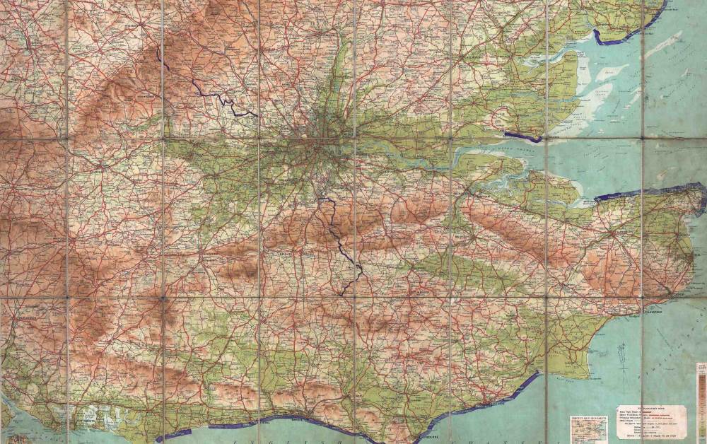 Map of London and Environs 1928