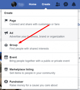Create a Facebook Group