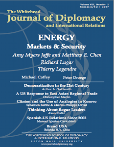 Energy, Markets and Security Volume VIII, Number 2 energy