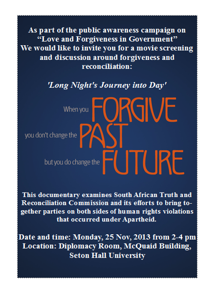 Movie screening ‘Long Night’s Journey into Day’