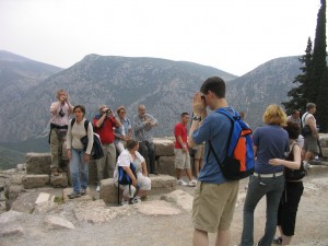 Prof. Sweeney playing the Hymn to Apollo at Delphi