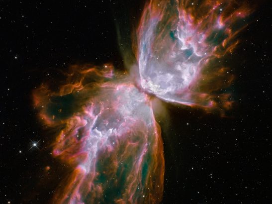 Hubble Space Telescope image of the butterfly nebula