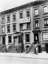 Black and white image of a building from the early 20th century.