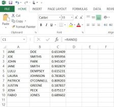 Microsoft Excel: Randomized Number I.D. for Participants – Language