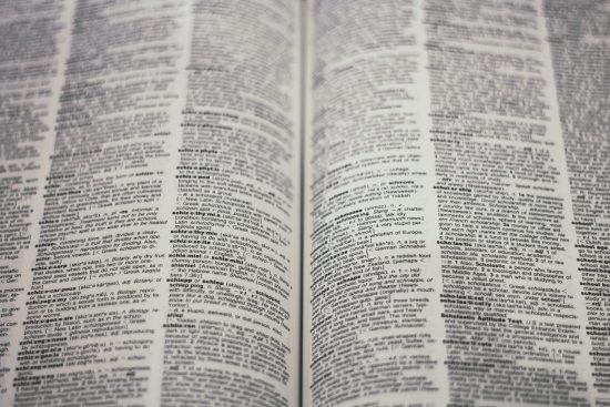 Really small text of a book that is tough to read 