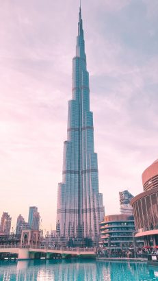 A picture of the Burj Kalifa, the tallest tower