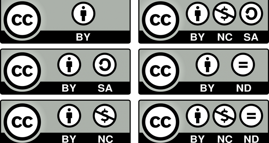 Image of some Creative Commons Licenses