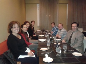 Group Picture at Dinner – Dr. Hernandez on left and Dr. Massarelli on right.