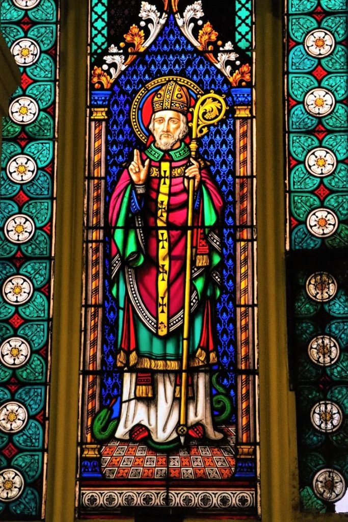 St. Patrick stained glass window
