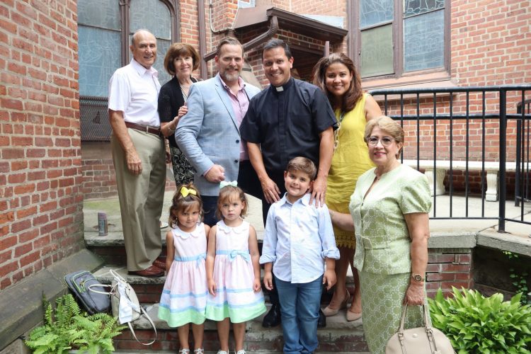 Photo of Fr. Cruz and family