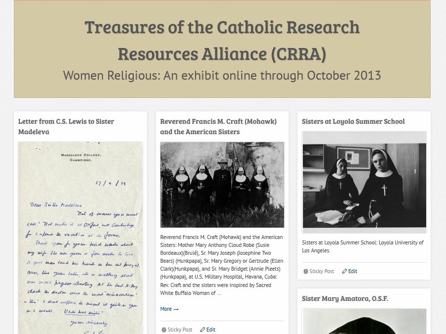 Treasures of the Catholic Research Resources Alliance