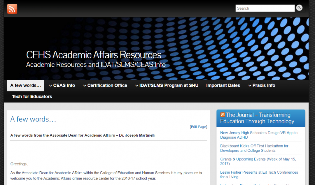 CEHS Academic Affairs Resources