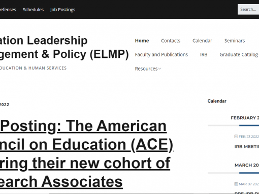 Educational Leadership Management & Policy