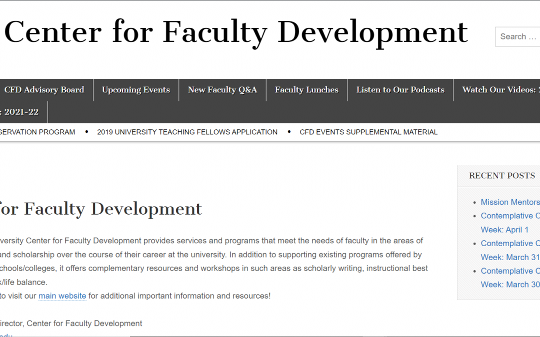 SHU Center for Faculty Development