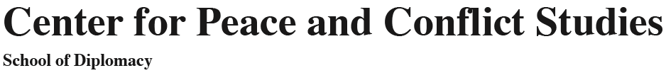 Logo for Center for Peace and Conflict Studies