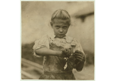 7-year old Rosie. Regular oyster shucker.