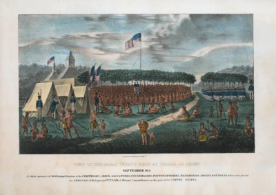 View of the Great Treaty Held at Prairie du Chien