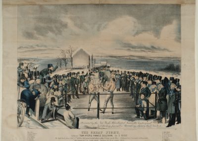 Painting of Sullivan fight