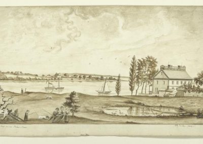 Vue d’amboy et du steam-boat
